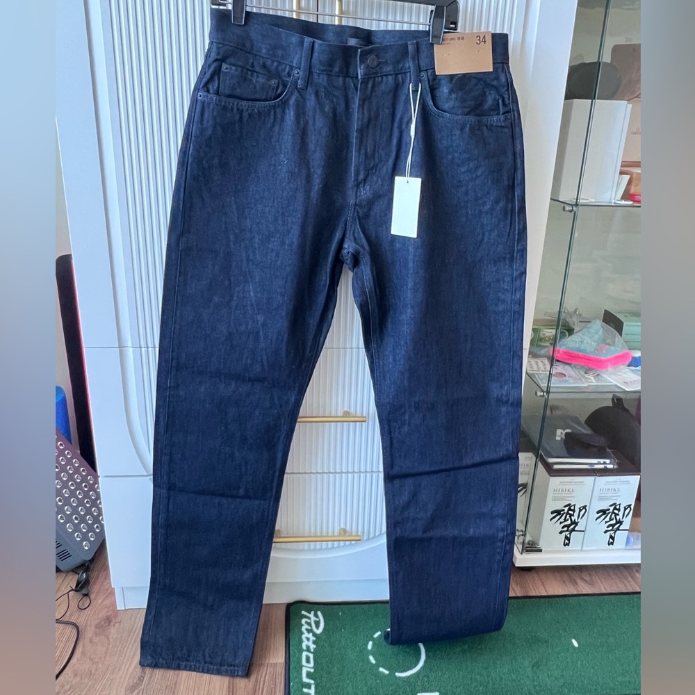 NWT Uniqlo Helmut Lang Men’s Blue Straight Jeans